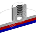 Magnetna sočiva sa drškom i unutrašnjim navojem - model
