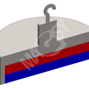 Magnetna sočiva sa kukom - model