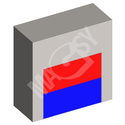 Magnetno sočivo u obliku kocke - model