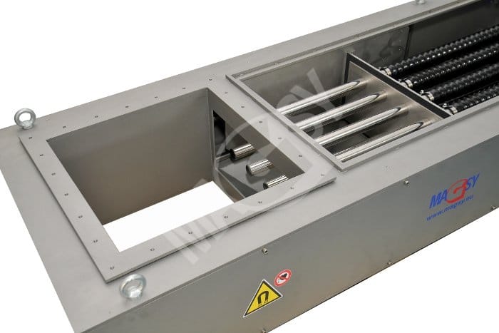 Magnetične separatori za suve smese – automatsko čišćenje – jednostrano Magnetične separatori za suve smese – automatsko čišćenje – jednostrano